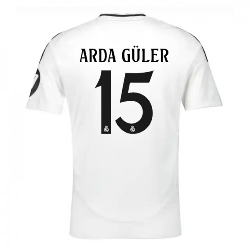 Maillot de Foot Real Madrid Arda Guler 15 Domicile 2024-25 Maillot de Foot Real Madrid Arda Guler 15 Domicile 2024-25